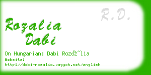 rozalia dabi business card